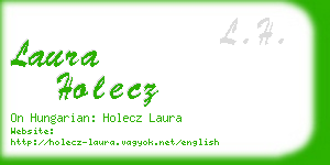laura holecz business card
